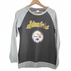 NFL Steelers Crewneck Fleece Lined Sweater Size S
